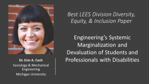 Erin Cech Best LEES Division Paper Diversity, Equity, and Inclusion 2021