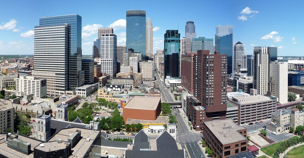 Cityscape of Minneapolis, Minnesota